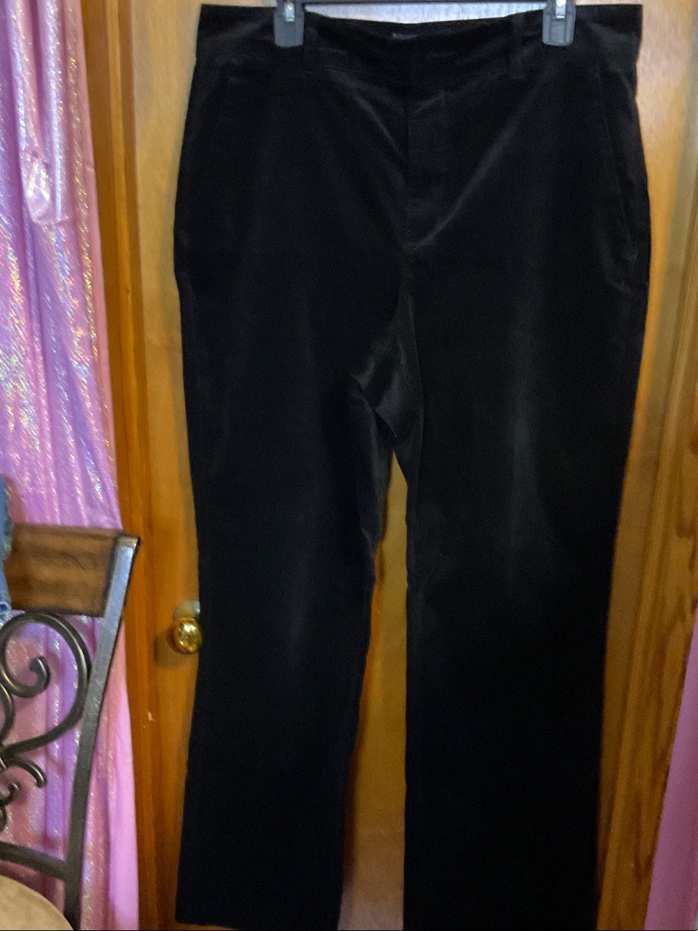 32 - NYDJ Black Boot Cut Velvet Pants
